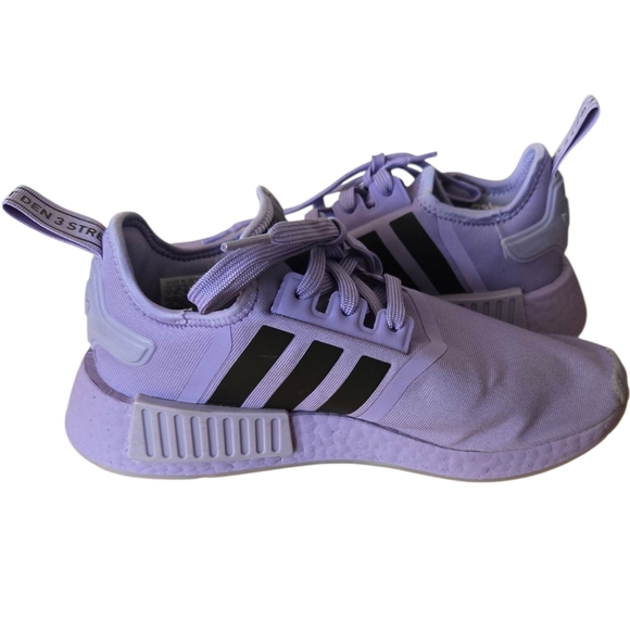 Adidas NMD Kids Purple Sneakers Size 7 - Picture 8 of 8